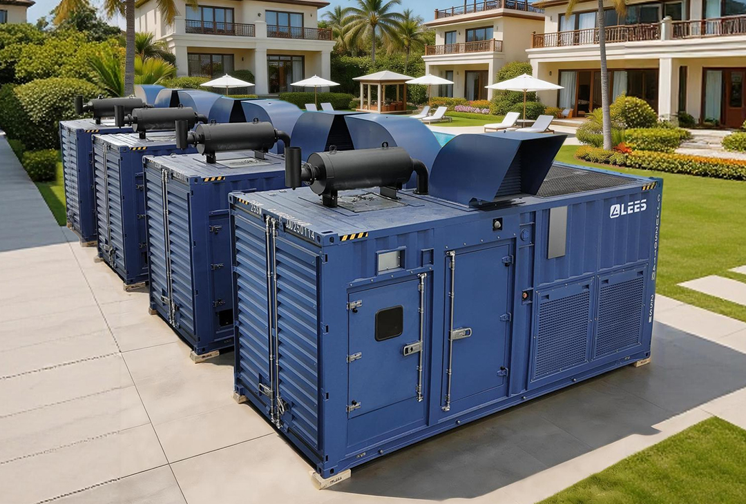 LEES POWER personaliza una central eléctrica de gas compacta para un resort